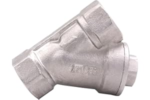 DERPIPE 1/2 Inch Wye Strainer 100 Mesh Screen Filter Valve - 800 WOG SUS316 CF8M