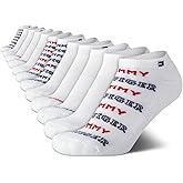 Tommy Hilfiger Womens No Show Socks - 12 Pack Lightweight Athletic Performance Cushioned Running Low Cut Socks for Women