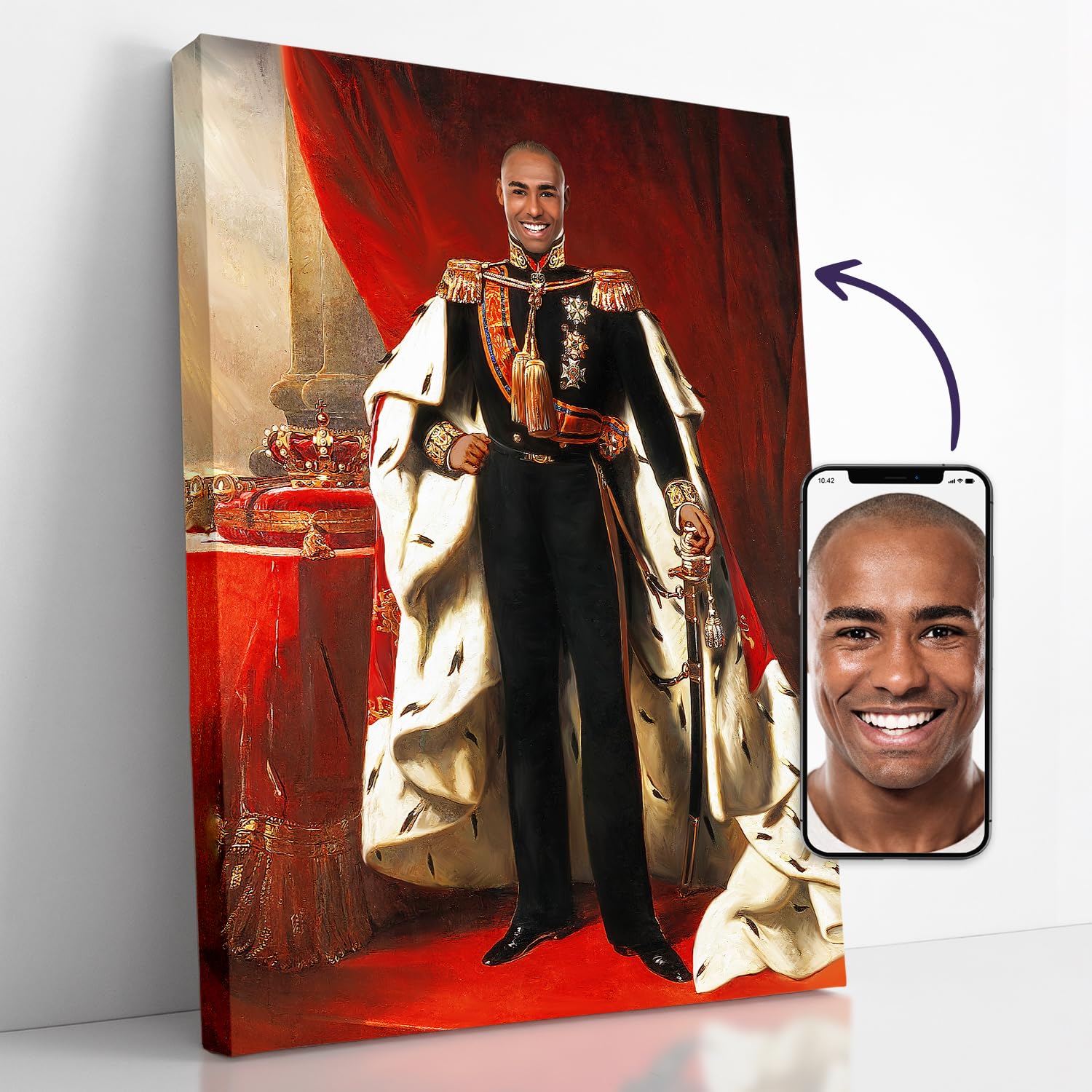 Turn Me Royal Portrait Personalized from Your