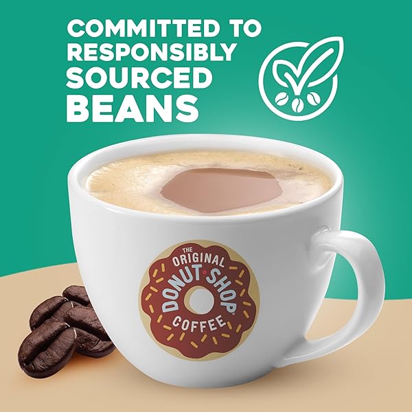 THE ORIGINAL DONUT SHOP REGULAR, SINGLE-SERVE KEURIG K-CUP PODS, MEDIUM ROAST COFFEE PODS, 48 COUNT