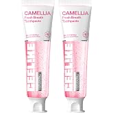 CEELIKE Camellia Fresh Breath Toothpaste, Natural Floral Flavor for Long - Lasting Oral Freshness, Enriched with Plant Extracts, 4.23 Oz (2 Pack)