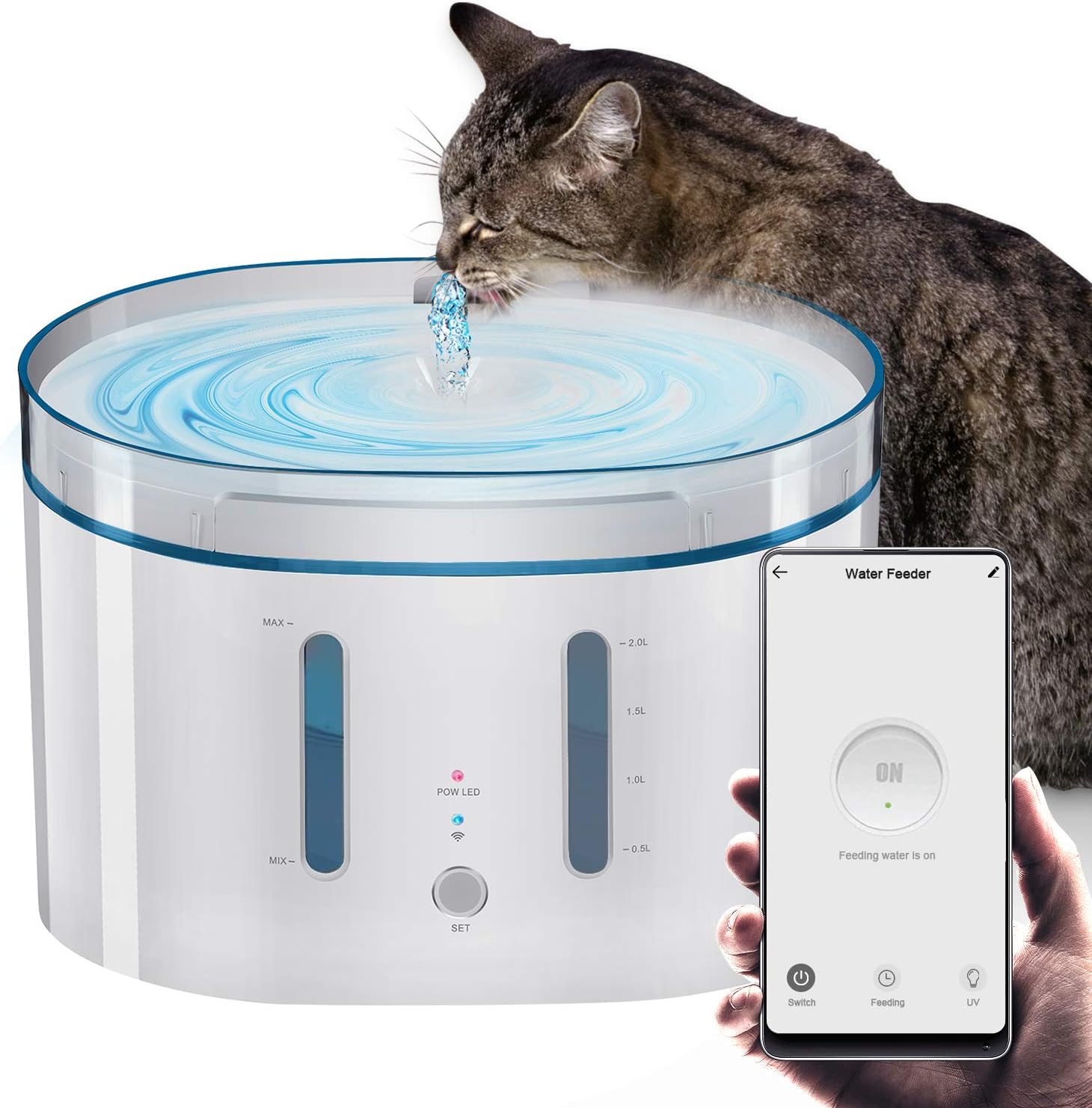 wireless pet drinking fountain