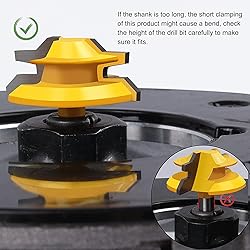 Newdeli 1/4-inch Shank 45 Degree Lock Miter Router