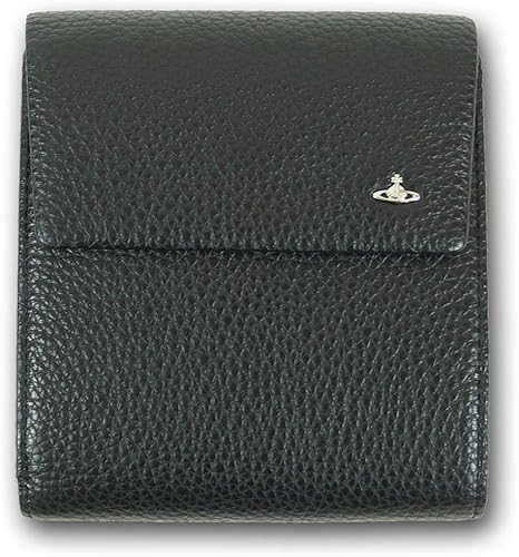 Amazon ヴィヴィアンウエストウッド Vivienne Westwood 牛革 ファンタジー 二つ折り財布 メンズ ブラック 黒 財布