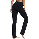 BUBBLELIME 29"/31"/33"/35"/37" Women's High Waist Straight Leg Yoga Pants Tummy Control Workout Pants with Pockets