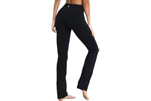 BUBBLELIME 29"/31"/33"/35"/37" Women's High Waist Straight Leg Yoga Pants Tummy Control Workout Pants with Pockets