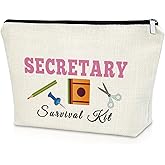 Secretary Gifts Makeup Bag Secretary Appreciation Gifts for Women Funny Office Worker Gift Ideas Secretary Retirement Gifts Cosmetic Bag Secretaries Day Gifts Birthday Christmas Gifts Travel Pouch