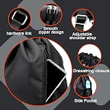 WUBAYI Football Boot Bag Wet Dry Separation Waterproof Gym Sack Large Drawstring view 4