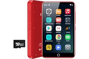 MP3 Player Bluetooth with Spotify, ZAQE 4.0" IPS MP3 Player with Bluetooth and WiFi, Audible,Browser(Removable),Amazon Music, MP4 Music Player Up to 512GB