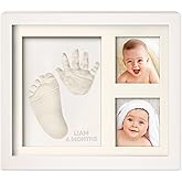 Baby Hand and Footprint Kit - Baby Footprint Kit, Baby Keepsake, Baby Shower Gifts for Mom, Baby Picture Frame for Baby Regis