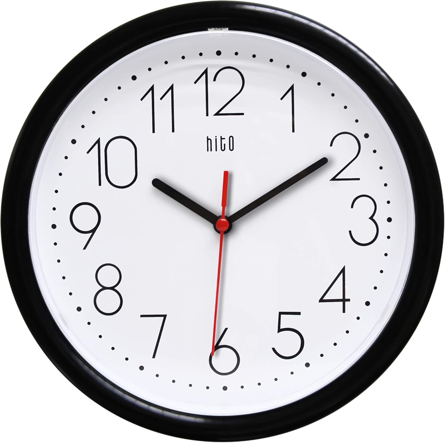 hito Silent Wall Clock Non Ticking 10 inch Excellent