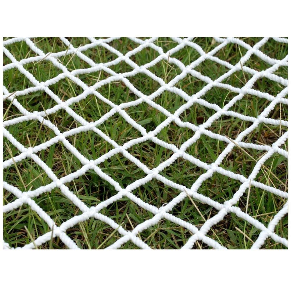 White Safety Net Kids Protective Netting, 5cm Mesh Net for Children Pets Toys Protection, Anti-fall Balcony Stairway Railing Net, Outdoor Patios Fence Net (Size : 2x2m(6x6ft))