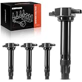 A-Premium Set of 4 Ignition Coil Pack - 3-Pins | Compatible with Dodge Journey 2009-2020, Avenger 2008-2014, Caliber &amp; Jeep Patriot Compass &amp; Chrysler 200, 1.8L 2.0L 2.4L