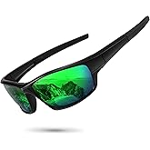 Ofwin Polarized Sports Sunglasses for Men Women Driving Cycling Fishing Wrap Around Sun Glasses UV400 Protection