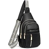 FALAN MULE Crossbody Bags for Women Trendy Leather Sling Chest Bag Fanny Packs for Women