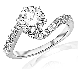 1.51 Carat Round Cut Twisting & Curving Diamond