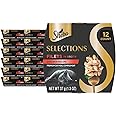 Sheba Selections Filets in Broth Adult Wet Cat Meal Complement Chicken Recipe, 1.3 oz. Cups, 12 Count