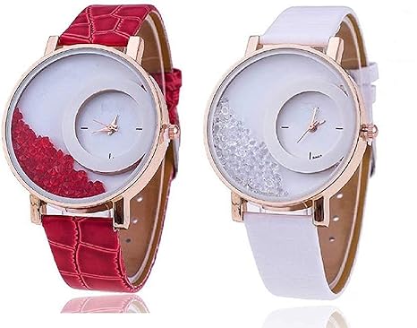 Latest Fancy and Attractive Combo of 2 Wrist Watches for Girls-Womens