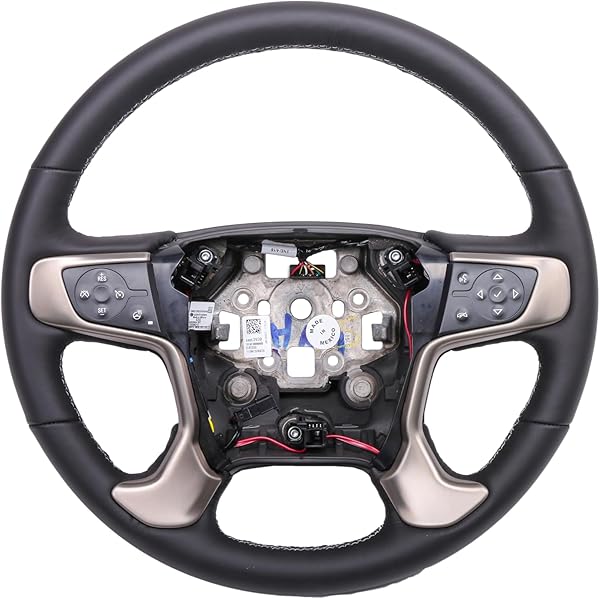Amazon.com: GM Genuine Parts 84304437 Jet Black Steering Wheel 