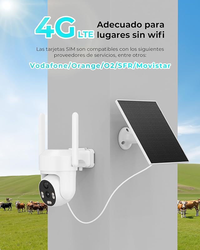 4G LTE Überwachungskameraaussen Aussen Solar SIM Kabellos — Foto 2 von 8