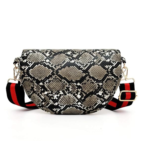 snakeskin waist bag