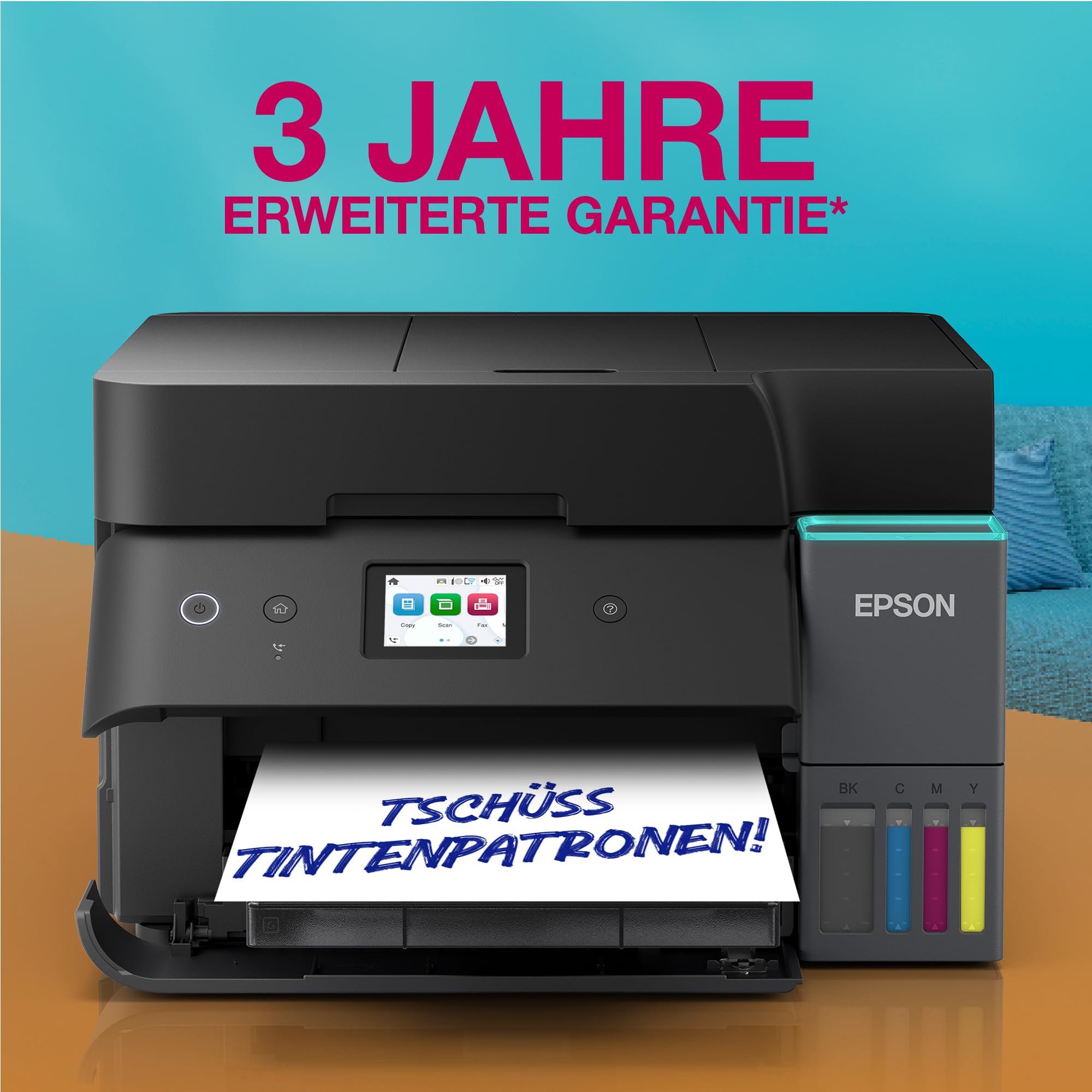 Epson EcoTank ET-4955 A4-Multifunktionsdrucker mit Wi-Fi & AirPrint Tintentank, automatischem Dokumenteneinzug, Duplexdruck, Scannen, Kopieren & Fax, bis zu 3 Jahre Tinte im Lieferumfang enthalten 5