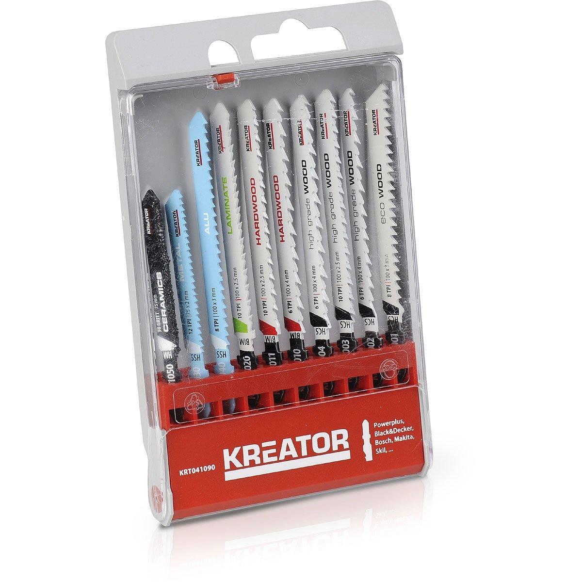 KREATOR KRT041090 KRT041090-Conjunto de Sierras de Vaiven 10 unidades, Red