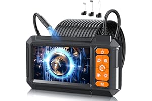 DAXIONGMAO Endoscope Camera with Light, 1080P HD Borescope with 8 Adjustable Lights, 4.3" Endoscope with Semi-Rigid Snake Camera, IP67 Waterproof Borescopese for Sewer, Cool Gadgets & Tools for Men