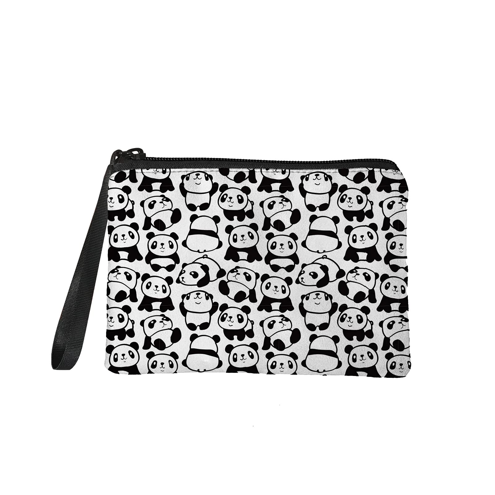 Jeiento Cute Panda Coin Purse Makeup Pouch for Women Girls Gift Toiletry Bag Cosmetic Case Lady Accessories Holder Daily Storage Organizer Gift