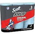 Scott 75143 Scott Shop Towels, Blue (3 Rolls, 55 Towels/Roll, 165 Towels Total)