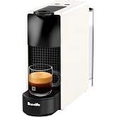 Nespresso Essenza Mini Single Serve Pod Espresso Machine White | By Breville. Ultra-compact design, 19-bar high-pressure pump