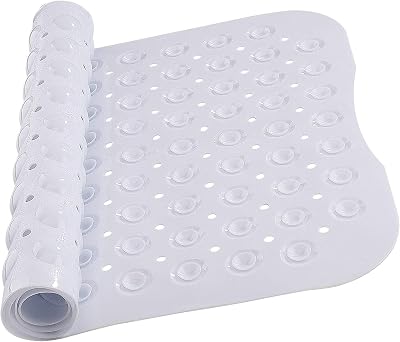 MOONLIGHT20015 Shower Bath Mat Non Slip Anti Mould 70x38cm White