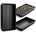 Mr. Pen- Plastic Growing Trays, 10 Pack, Black, 17”x10”, Plant Tray, Seed Tray, Seedling Tray, Propagation Tray, Plant Trays for Seedlings, Seedling Starter Trays, Microgreens Growing Trays