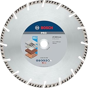 Bosch Professional Diamanttrennscheibe Standard for Universal (Beton und Mauerwerk, 300 x 25,40 mm, Zubehör Benzinsäge)