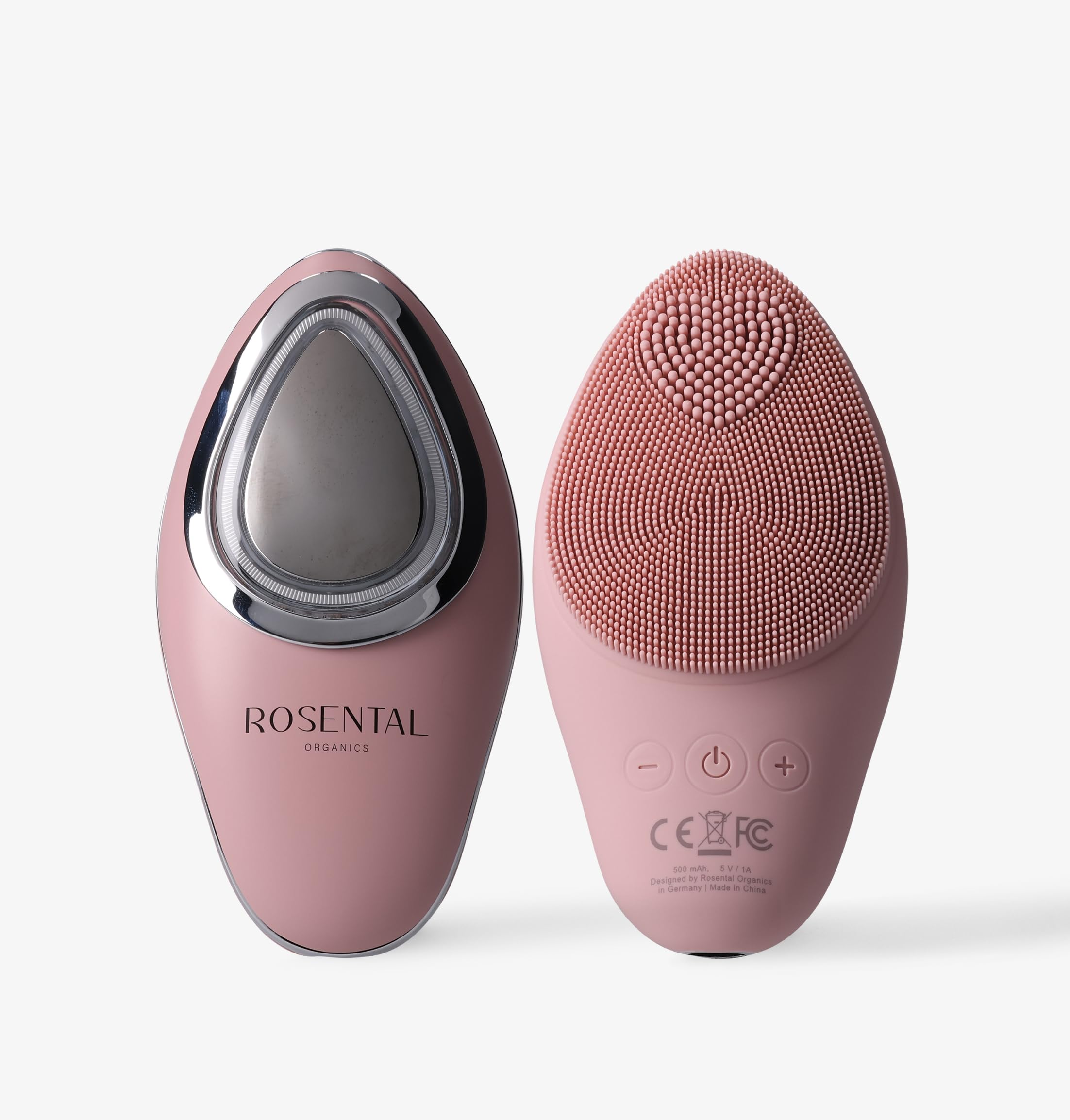 Rosental Organics Multifunctional EMS Cleaning Brush 4-in-1 Facial Cleaning Brush Vibrating Heat Ion Technology Facial Cleaning Brush for Deep Cleaning for All Skin Types