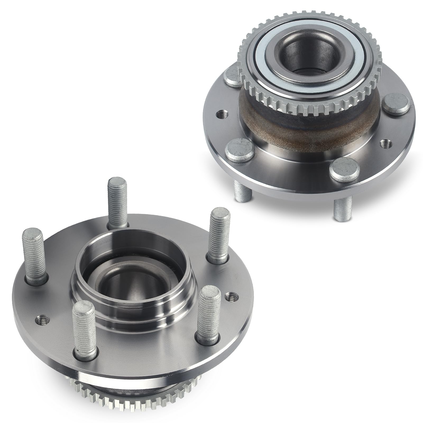 Photo 1 of Autoround Pair 512271 Rear Wheel Bearing and Hub Assembly Compatible with Ford Fusion 2006-2012, Mazda 6 2003-2008, Lincoln MKZ 07-12/ Zephyr 06, Mercury Milan 06-11 FWD, 5 Lug w/ABS