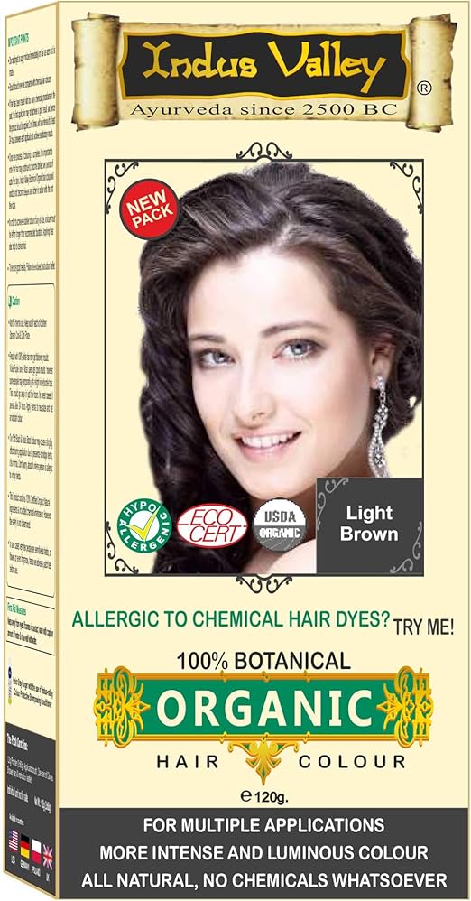 Indus Valley 100 Botanical Hair Color For Allergy Sufferers With Great Herbal Aroma & 8 Herbs