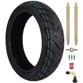 130/60-13 Scooter Tubeless Tire for Motorcycle Scooter Moped-53J 4PR-1 Pack | for 13" Rim Rear/Front Wheel Replacement, Thickened Sidewalls, with Valve Stems and Installation Tools, Pneumatic Tire/TL