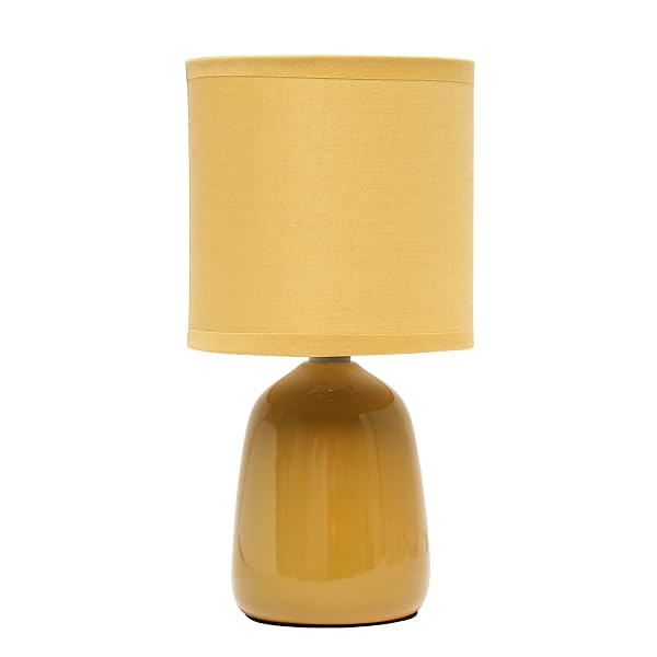 SIMPLE DESIGNS TABLE LAMP, MUSTARD YELLOW (LT1134-MST)