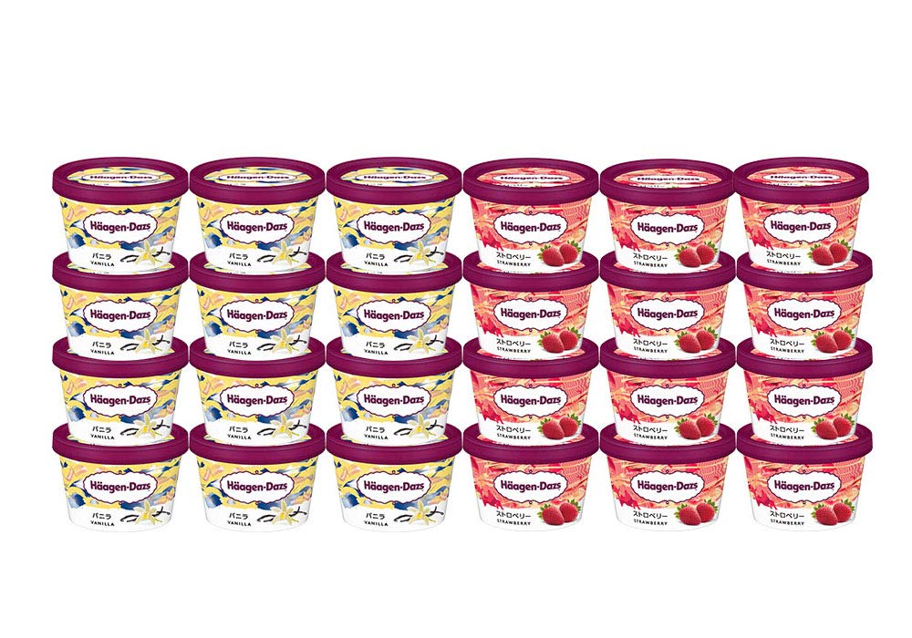 【HD】ハーゲンダッツ ミニカップ 24個入り バニラ・ストロベリー商品画像