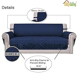 Easy-Going Reversible Couch Cover for 3 Cushion