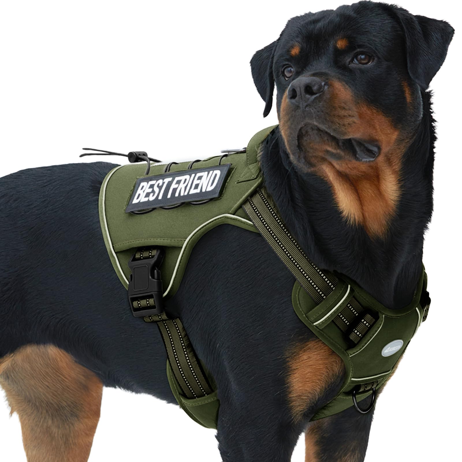 Photo 1 of AUROTH Tactical Dog Harness for Large Dogs No Pull Adjustable Pet Harness Reflective K9 Working Training Easy Control Pet Vest Military Service Dog Harnesses