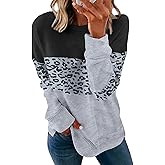 SWEET POISON Womens Casual Fashion Sweatshirts Loose Pullover Sweatshirt Long Sleeve Crewneck Tops