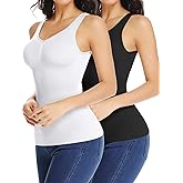 JOYSHAPER Women's Cami Shaper Tummy Control Padded Bra Camisole Cami Compression Tank Top Shapewear Body Shaper