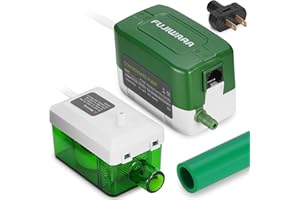 FUJIWARA Condensate Pump, Mini Split Automatic Condensation Drain Removal Quiet Pump,for HVAC,Air Conditioner,Dehumidifier,Furnance,Ice Maker,Suitable for A/C 1-3HP 2200W (FUJ—24S)