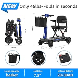 Mbxcooter MS20-F Foldable Mobility Scooter for