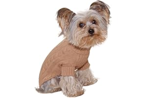 Stinky G Turtleneck Dog Sweater Camel Size #12