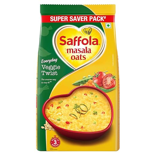 Saffola Masala Oats Veggie Twist, 500g