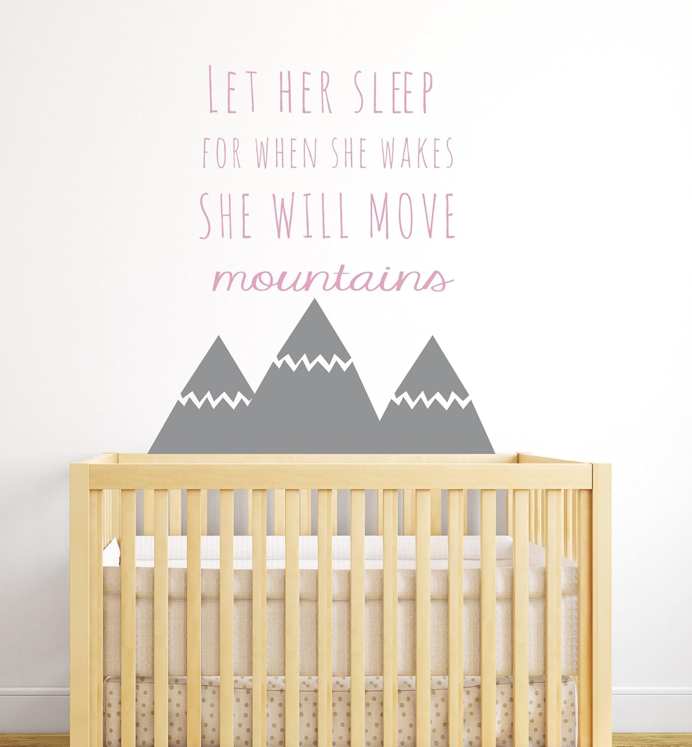 mountain wall decal nursery
