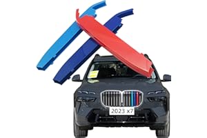Lanyun compatible with bmw X7 G07 2023-up Grille Accessories ABS Color Grill Insert Trims Grill Stripes with 7 Vertical Beam